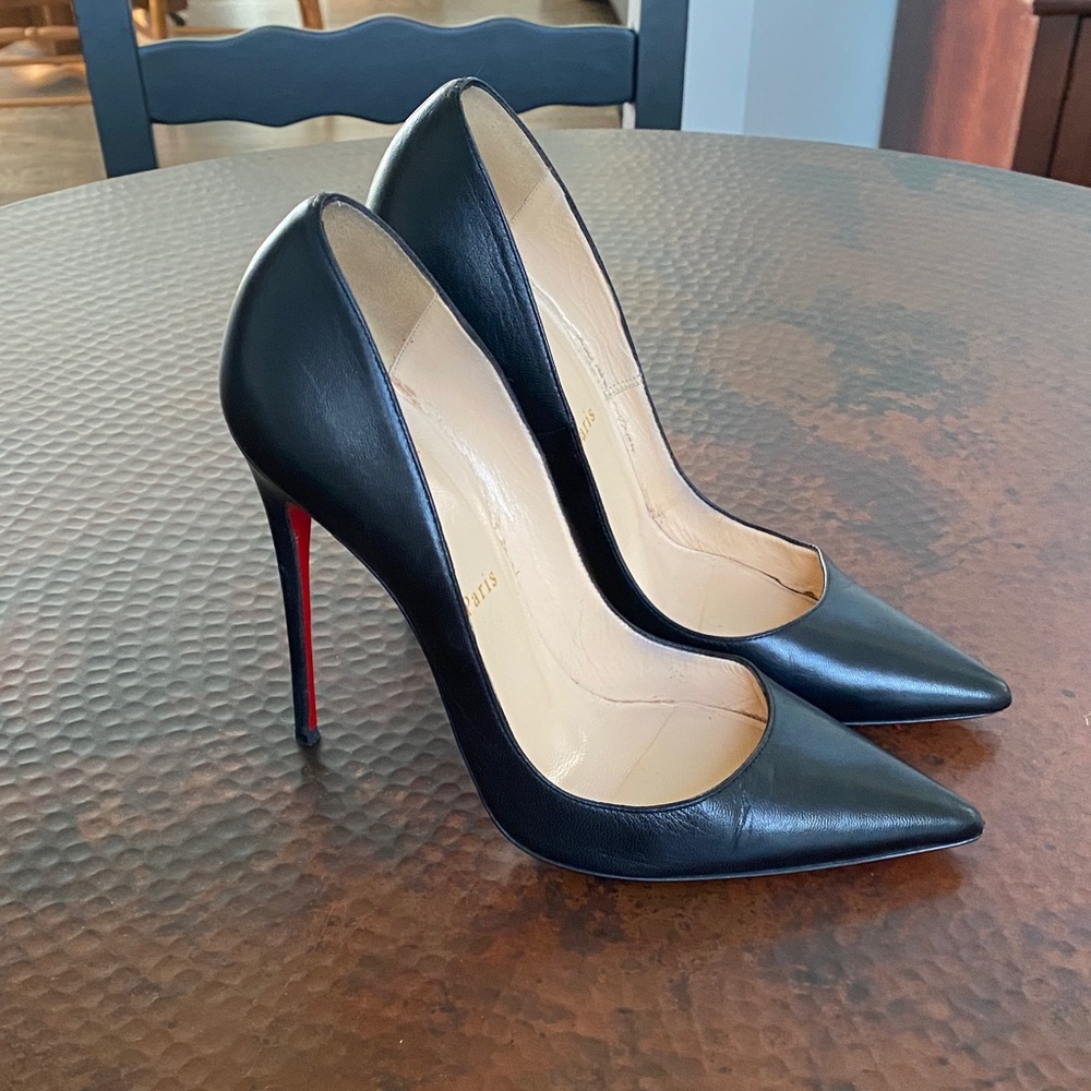 Christian Louboutin So Kate 120mm Pumps Black Nappa Leather